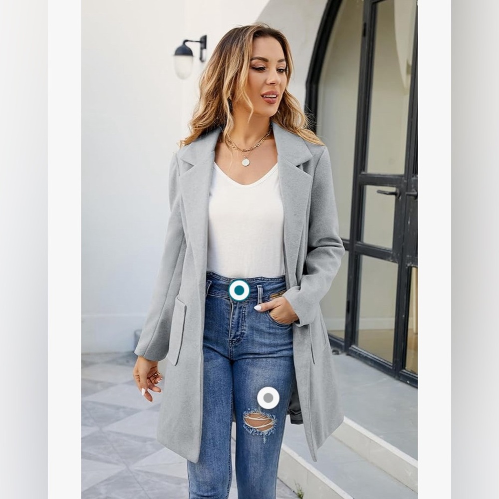 Light gray coat - Picture 3 of 3